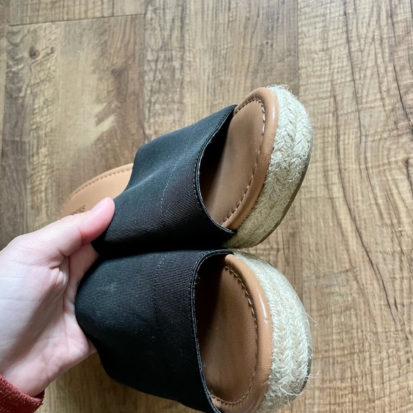 Express | Stretch Slide Wedge Sandals - Picture 7 of 7